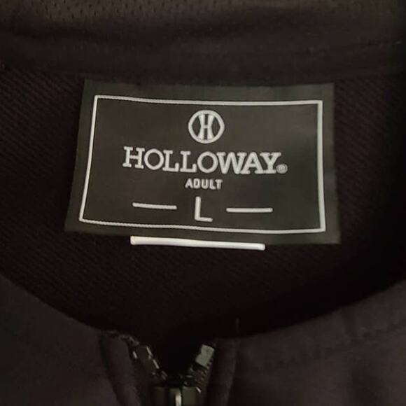 New Men's Holloway Retro Hoodie Jacket - Red/Black, Kangaroo Pockets, L - Picture 3 of 8